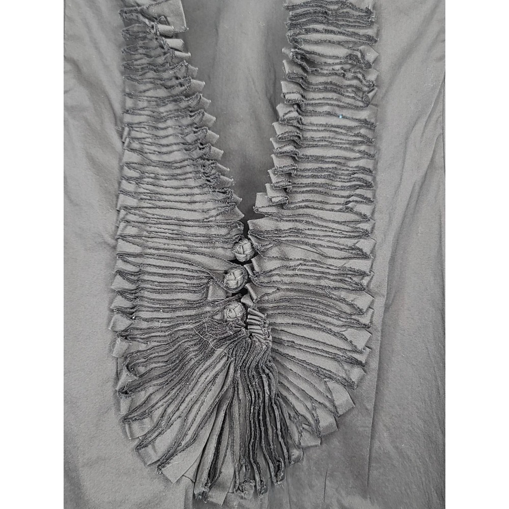 BCBGmaxazria black pleated tank - xs